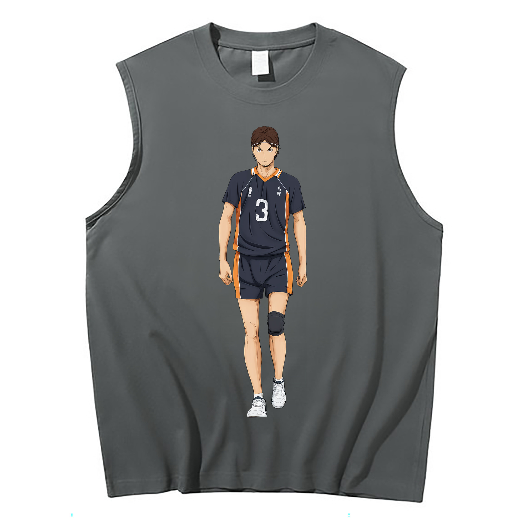 （画像用） ハイキュー!! Haikyu!! コットン100％タンクトップ（フロントプリント）